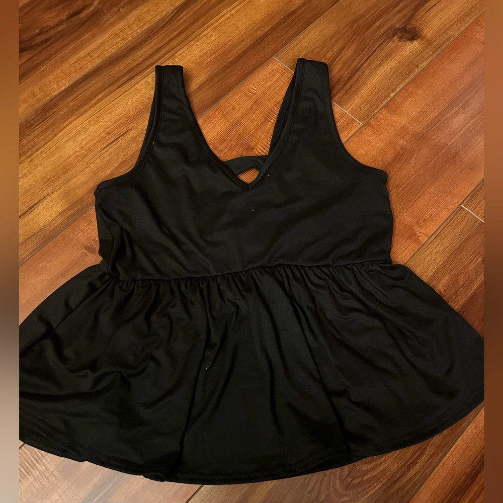 Black tank top